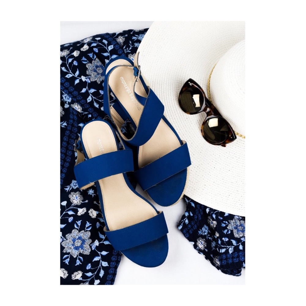 Blue Montego Bay Club wedges- Size 11